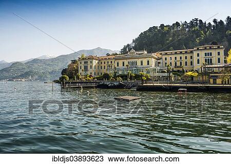 Stock Image - "Grand Hotel Villa Serbelloni, Bellagio, Lake Como or Lago di Como, Como, Lombardy Province, Italy, Europe". Fotosearch