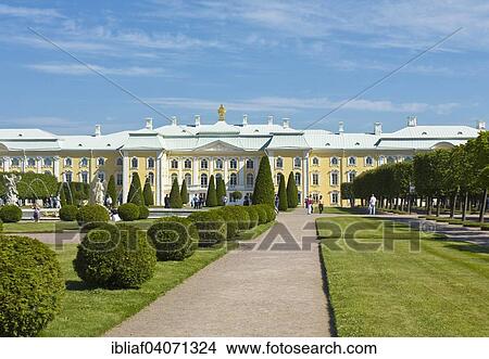 "Grand Peterhof Palace, St. Petersburg, Russia, Europe" View Large Photo Image Picture - "Grand Peterhof Palace, St. Petersburg, Russia, Europe". Fotosearch