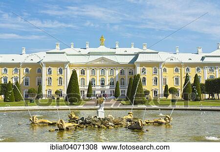 "Grand Peterhof Palace, St. Petersburg, Russia, Europe" View Large Photo Image Stock Photo - "Grand Peterhof Palace, St. Petersburg, Russia, Europe". Fotosearch