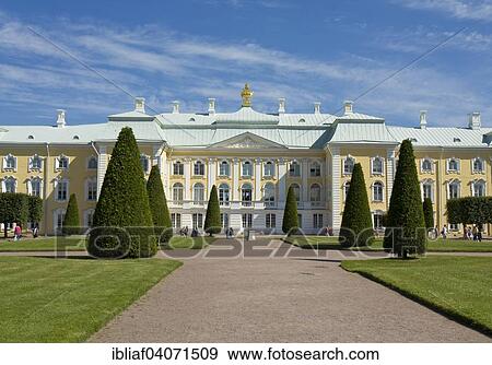 "Grand Peterhof Palace, St. Petersburg, Russia, Europe" View Large Photo Image Stock Photo - "Grand Peterhof Palace, St. Petersburg, Russia, Europe". Fotosearch