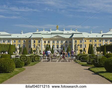 Stock Photography - "Grand Peterhof Palace, St. Petersburg, Russia, Europe". Fotosearch