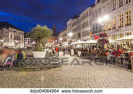 "Grand Place, central square, downtown, historic centre, Mons, Hainaut, Belgium, Europe" View Large Photo Image Picture - "Grand Place, central square, downtown, historic centre, Mons, Hainaut, Belgium, Europe". Fotosearch