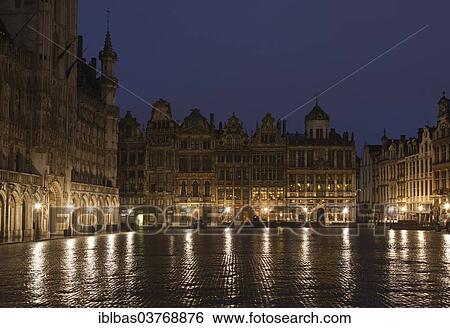"Grand Place or Grote Markt at dawn, Brussels, Brussels Region, Belgium, Europe" View Large Photo Image Stock Photograph - "Grand Place or Grote Markt at dawn, Brussels, Brussels Region, Belgium, Europe". Fotosearch