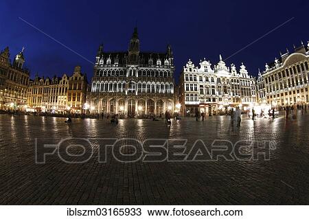 "Grand Place with Maison du Roi, at night, Brussels, Brussels Region, Belgium, Europe" View Large Photo Image Stock Image - "Grand Place with Maison du Roi, at night, Brussels, Brussels Region, Belgium, Europe". Fotosearch