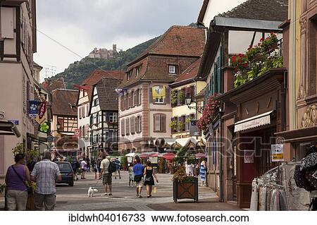 "Grand Rue street in the historic centre, Ribeauville, Alsace, France, Europe" View Large Photo Image Stock Image - "Grand Rue street in the historic centre, Ribeauville, Alsace, France, Europe". Fotosearch