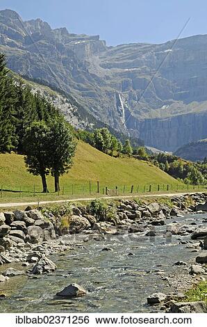 "Grande Cascade, Gavarnie Falls, waterfall, river, mountains, Gavarnie, Midi-Pyrenees, Pyrenees, departement of Hautes-Pyrenees, France, Europe, PublicGround, Europe" View Large Photo Image Stock Photograph - "Grande Cascade, Gavarnie Falls, waterfall, river, mountains, Gavarnie, Midi-Pyrenees, Pyrenees, departement of Hautes-Pyrenees, France, Europe, PublicGround, Europe". Fotosearch