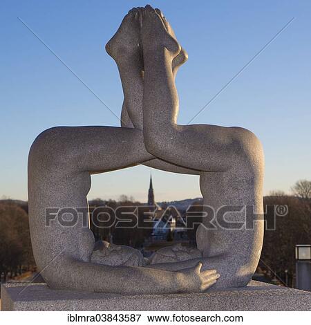 "Granite sculpture, a man and a woman merging in an acrobatic pose, Vigeland installation, Frogner Park, Oslo, Norway, Europe" View Large Photo Image Stock Photo - "Granite sculpture, a man and a woman merging in an acrobatic pose, Vigeland installation, Frogner Park, Oslo, Norway, Europe". Fotosearch