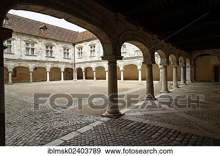 Stock Photo - "Granvelle Palace, 16th century, accommodating the Musee du Temps de Besancon since 2002, Besancon, Via Francigena, an ancient road from France to Rome, Doubs, Franche-Comte region, France, Europe". Fotosearch