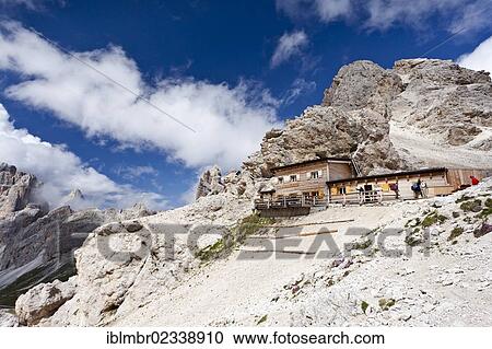 "Grasleiten Pass Hut on Grasleiten Pass during the ascent to Kesselkogel Mountain, Rosengarten Group, Trentino, Italy, Europe" View Large Photo Image Stock Image - "Grasleiten Pass Hut on Grasleiten Pass during the ascent to Kesselkogel Mountain, Rosengarten Group, Trentino, Italy, Europe". Fotosearch