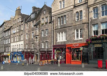 Stock Photography - "Grassmarket, Edinburgh, Scotland, United Kingdom, Europe". Fotosearch