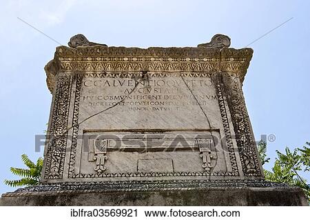 "Grave of Calventius Quietus on Via dei Sepolcri, Pompeji, Campania, Italy, Europe" View Large Photo Image Stock Image - "Grave of Calventius Quietus on Via dei Sepolcri, Pompeji, Campania, Italy, Europe". Fotosearch