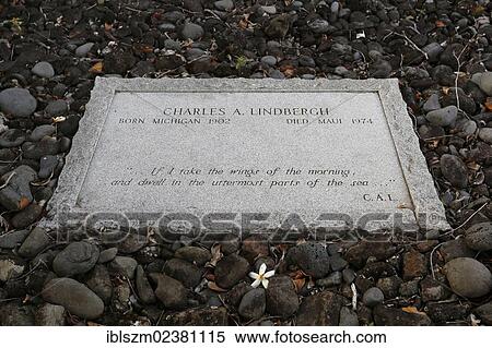 "Grave of Chalres Lindbergh, Maui, Hawaii, USA" View Large Photo Image Stock Photography - "Grave of Chalres Lindbergh, Maui, Hawaii, USA". Fotosearch