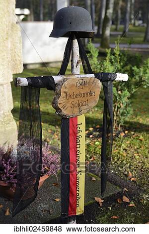 "Grave of the Unknown Soldier, Geretsried woodland cemetery, Upper Bavaria, Bavaria, Germany, Europe" View Large Photo Image Stock Photo - "Grave of the Unknown Soldier, Geretsried woodland cemetery, Upper Bavaria, Bavaria, Germany, Europe". Fotosearch