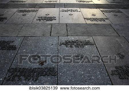 "Grave slabs with inscriptions of the names of the fallen, war cemetery and memorial, German war cemetery at Meersburg-Lerchenberg, near Meersburg, Baden-Wurttemberg, Germany, Europe" View Large Photo Image Stock Photo - "Grave slabs with inscriptions of the names of the fallen, war cemetery and memorial, German war cemetery at Meersburg-Lerchenberg, near Meersburg, Baden-Wurttemberg, Germany, Europe". Fotosearch