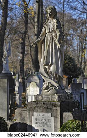 "Grave with a female statue on the Ostfriedhof or East Cemetery, Munich, Bavaria, Germany, Europe" View Large Photo Image Stock Photo - "Grave with a female statue on the Ostfriedhof or East Cemetery, Munich, Bavaria, Germany, Europe". Fotosearch