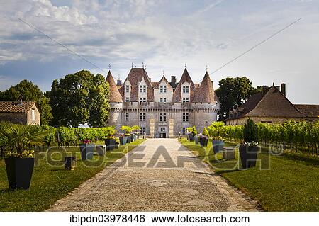 "Gravel walk leading to the main entrance of the Chateau de Monbazillac, Monbazillac, Aquitaine, France, Europe" View Large Photo Image Stock Photograph - "Gravel walk leading to the main entrance of the Chateau de Monbazillac, Monbazillac, Aquitaine, France, Europe". Fotosearch
