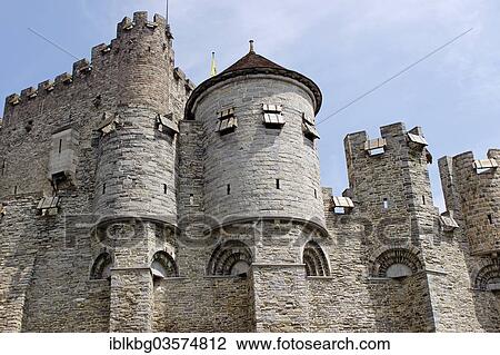 "Gravensteen, """"Castle of the Count"""", Ghent, Flemish Region, Belgium, Europe" View Large Photo Image Stock Image - "Gravensteen, """"Castle of the Count"""", Ghent, Flemish Region, Belgium, Europe". Fotosearch