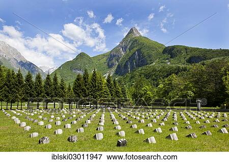 "Graveyard of Fallen Soldiers from World War I in the Soca Valley in Triglav National Park, Julian Alps, near Bovec, Slovenia, Europe" View Large Photo Image Stock Photo - "Graveyard of Fallen Soldiers from World War I in the Soca Valley in Triglav National Park, Julian Alps, near Bovec, Slovenia, Europe". Fotosearch