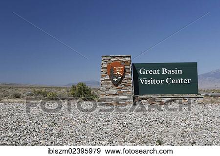 Stock Photo - "Great Basin Visitor Center, sign in the national park, White Pine County, Nevada, USA". Fotosearch