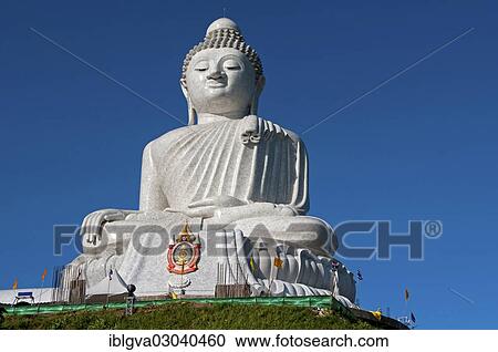 "Great Buddha made of Burmese alabaster seated in a Maravichai pose, Chalong, Phuket Province, Thailand, Asia" View Large Photo Image Stock Image - "Great Buddha made of Burmese alabaster seated in a Maravichai pose, Chalong, Phuket Province, Thailand, Asia". Fotosearch