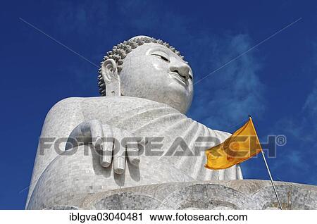 "Great Buddha with a yellow Dharmacakra flag, Chalong, Phuket Province, Thailand, Asia" View Large Photo Image Stock Image - "Great Buddha with a yellow Dharmacakra flag, Chalong, Phuket Province, Thailand, Asia". Fotosearch