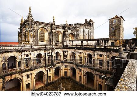"Great cloister, by Diogo do Torralva, fortified monastery Convento de Cristo of the Knights Templar, Tomar, Centro Region, Portugal, Europe" View Large Photo Image Stock Photo - "Great cloister, by Diogo do Torralva, fortified monastery Convento de Cristo of the Knights Templar, Tomar, Centro Region, Portugal, Europe". Fotosearch