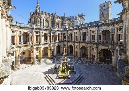 "Great cloister, Convento de Cristo Kloster, Unesco World Heritage Site, Tomar, Ribatejo, Portugal, Europe" View Large Photo Image Stock Image - "Great cloister, Convento de Cristo Kloster, Unesco World Heritage Site, Tomar, Ribatejo, Portugal, Europe". Fotosearch