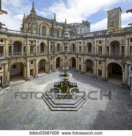 "Great Cloister of Diogo do Torralva, Convento de Cristo, Castle of the Knights Templar, UNESCO World Cultural Heritage Site, Tomar, Santarem District, Portugal, Europe" View Large Photo Image Stock Photo - "Great Cloister of Diogo do Torralva, Convento de Cristo, Castle of the Knights Templar, UNESCO World Cultural Heritage Site, Tomar, Santarem District, Portugal, Europe". Fotosearch