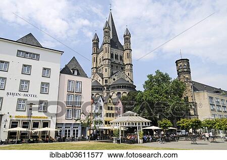 "Great Saint Martin Church, Romanesque church, Fischmarkt square, historic center, Cologne, Rhineland, North Rhine-Westphalia, Germany, Europe" View Large Photo Image Stock Photo - "Great Saint Martin Church, Romanesque church, Fischmarkt square, historic center, Cologne, Rhineland, North Rhine-Westphalia, Germany, Europe". Fotosearch