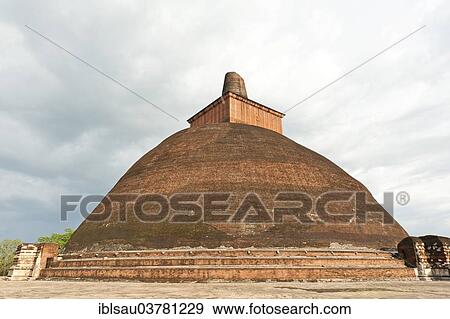"Great Stupa made of bricks, Abhayagiriya Stupa, Abhayagiri Temple, Anuradhapura, Sri Lanka, Asia" View Large Photo Image Stock Photo - "Great Stupa made of bricks, Abhayagiriya Stupa, Abhayagiri Temple, Anuradhapura, Sri Lanka, Asia". Fotosearch