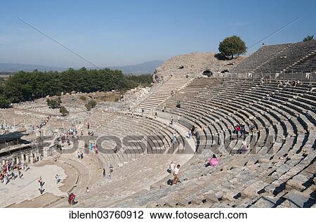 "Great Theatre, Ephesus, Izmir Province, Aegean Region, Turkey, Asia" View Large Photo Image Stock Image - "Great Theatre, Ephesus, Izmir Province, Aegean Region, Turkey, Asia". Fotosearch
