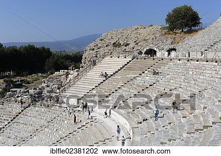 "Great Theatre, UNESCO World Heritage Site, Ephesus, Ephesos, Efes, Izmir, Turkish Aegean, western Turkey, Turkey, Asia" View Large Photo Image Stock Image - "Great Theatre, UNESCO World Heritage Site, Ephesus, Ephesos, Efes, Izmir, Turkish Aegean, western Turkey, Turkey, Asia". Fotosearch