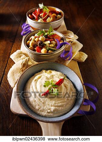 "Greek mezes, party buffet, with hummus" View Large Photo Image Stock Photo - "Greek mezes, party buffet, with hummus". Fotosearch
