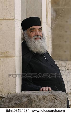 "Greek Orthodox cleric, Jerusalem, Jerusalem District, Israel, Asia" View Large Photo Image Picture - "Greek Orthodox cleric, Jerusalem, Jerusalem District, Israel, Asia". Fotosearch