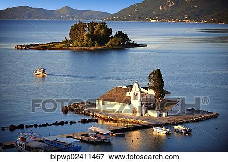 "Greek Orthodox Convent of Vlachernas, Kanoni, Peninsula, Corfu, Ionian Islands, Greece, Europe" View Large Photo Image Stock Photo - "Greek Orthodox Convent of Vlachernas, Kanoni, Peninsula, Corfu, Ionian Islands, Greece, Europe". Fotosearch