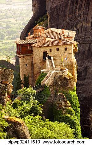 "Greek Orthodox Rosanou Monastery, Meteora Mountains, Greece, Europe" View Large Photo Image Stock Image - "Greek Orthodox Rosanou Monastery, Meteora Mountains, Greece, Europe". Fotosearch