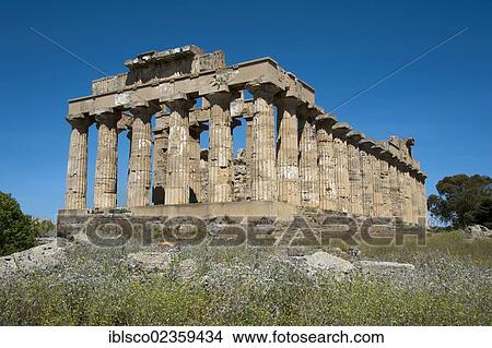 "Greek Temple of Hera, Temple E, Selinunte, Sicily, Italy, Europe" View Large Photo Image Picture - "Greek Temple of Hera, Temple E, Selinunte, Sicily, Italy, Europe". Fotosearch