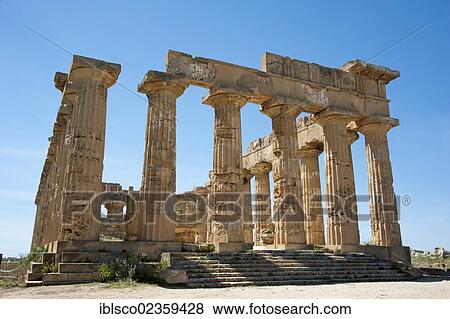 "Greek Temple of Hera, Temple E, Selinunte, Sicily, Italy, Europe" View Large Photo Image Stock Photo - "Greek Temple of Hera, Temple E, Selinunte, Sicily, Italy, Europe". Fotosearch