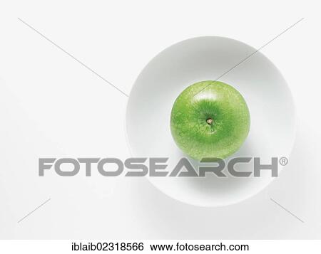 "Green apple in a white bowl, Granny Smith" View Large Photo Image Stock Photograph - "Green apple in a white bowl, Granny Smith". Fotosearch