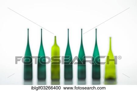 Stock Image - Green bottles. Fotosearch