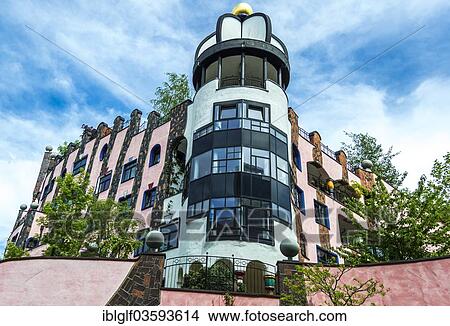"Green Citadel, Hundertwasser building, historic center, Magdeburg, Saxony-Anhalt, Germany, Europe" View Large Photo Image Picture - "Green Citadel, Hundertwasser building, historic center, Magdeburg, Saxony-Anhalt, Germany, Europe". Fotosearch