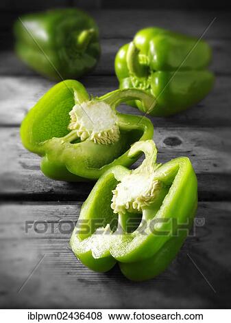 Stock Photo - Green peppers. Fotosearch