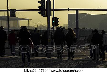 "Green traffic light in Berlin-Mitte with views towards the Government District, Berlin, Germany, Europe" View Large Photo Image Picture - "Green traffic light in Berlin-Mitte with views towards the Government District, Berlin, Germany, Europe". Fotosearch