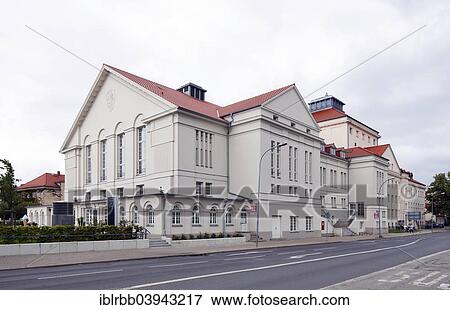 Stock Photo - "Greifswald theatre, Greifswald, Mecklenburg-Western Pomerania, Germany, Europe". Fotosearch