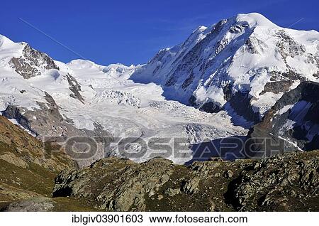 "Grenzgletscher glacier, Lyskamm Mountain, 4478 m, Gornergrat Ridge, Zermatt, Canton of Valais, Switzerland, Europe" View Large Photo Image Stock Image - "Grenzgletscher glacier, Lyskamm Mountain, 4478 m, Gornergrat Ridge, Zermatt, Canton of Valais, Switzerland, Europe". Fotosearch