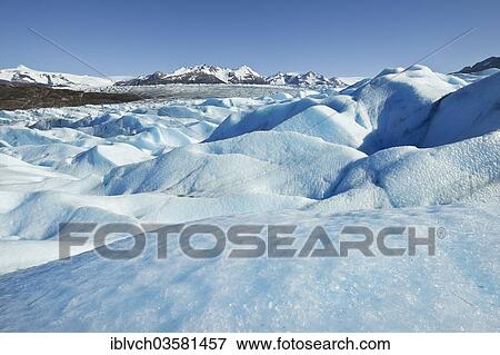 Stock Photo - "Grey Glacier, glacier tongue, Torres del Paine National Park, Chile, South America". Fotosearch