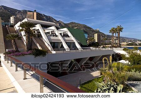 Grimaldi Forum Principality Of Monaco Europe Stock Image Iblcsp02424193 Fotosearch