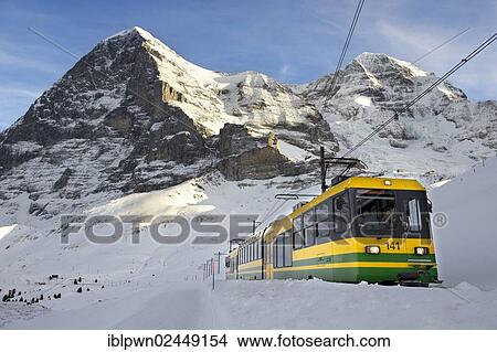 Picture - "Grindelwald to Kleiner Scheidegg Train, Swiss Alps, Switzerland, Europe". Fotosearch