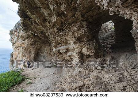 "Grotta Perciata, a prehistoric settlement site, Monte Cofano Nature Reserve, Custonaci, Province of Trapani, Sicily, Italy, Europe" View Large Photo Image Stock Photo - "Grotta Perciata, a prehistoric settlement site, Monte Cofano Nature Reserve, Custonaci, Province of Trapani, Sicily, Italy, Europe". Fotosearch