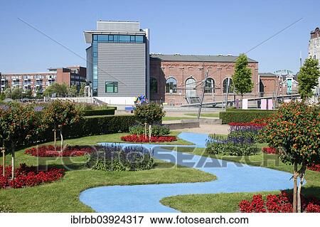"Grounds of the Regional Garden Show, Inselpark Klein-Venedig, rock’n’popmuseum, turbine hall of the former spinning works van Delden and Co., Gronau, Westphalia, North Rhine-Westphalia, Germany, Europe" View Large Photo Image Stock Photo - "Grounds of the Regional Garden Show, Inselpark Klein-Venedig, rock’n’popmuseum, turbine hall of the former spinning works van Delden and Co., Gronau, Westphalia, North Rhine-Westphalia, Germany, Europe". Fotosearch